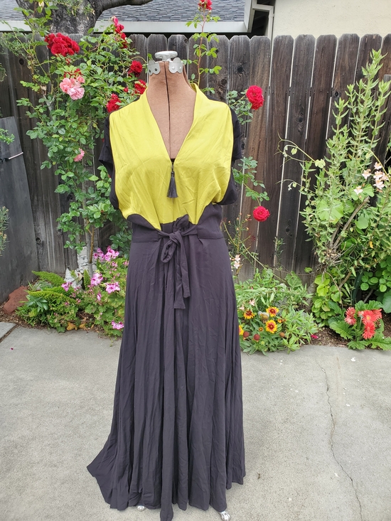 Trashy Diva Dresses & Skirts - Trashy Diva  Two-Tone Maxi Dress with Tie Waist